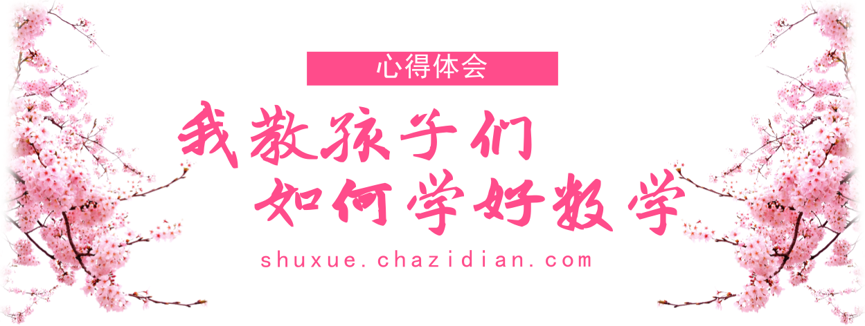心得體會 我教孩子們如何學好數學